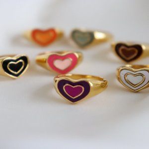 18K Gold Filled Summer Jewelry Colorful Ring